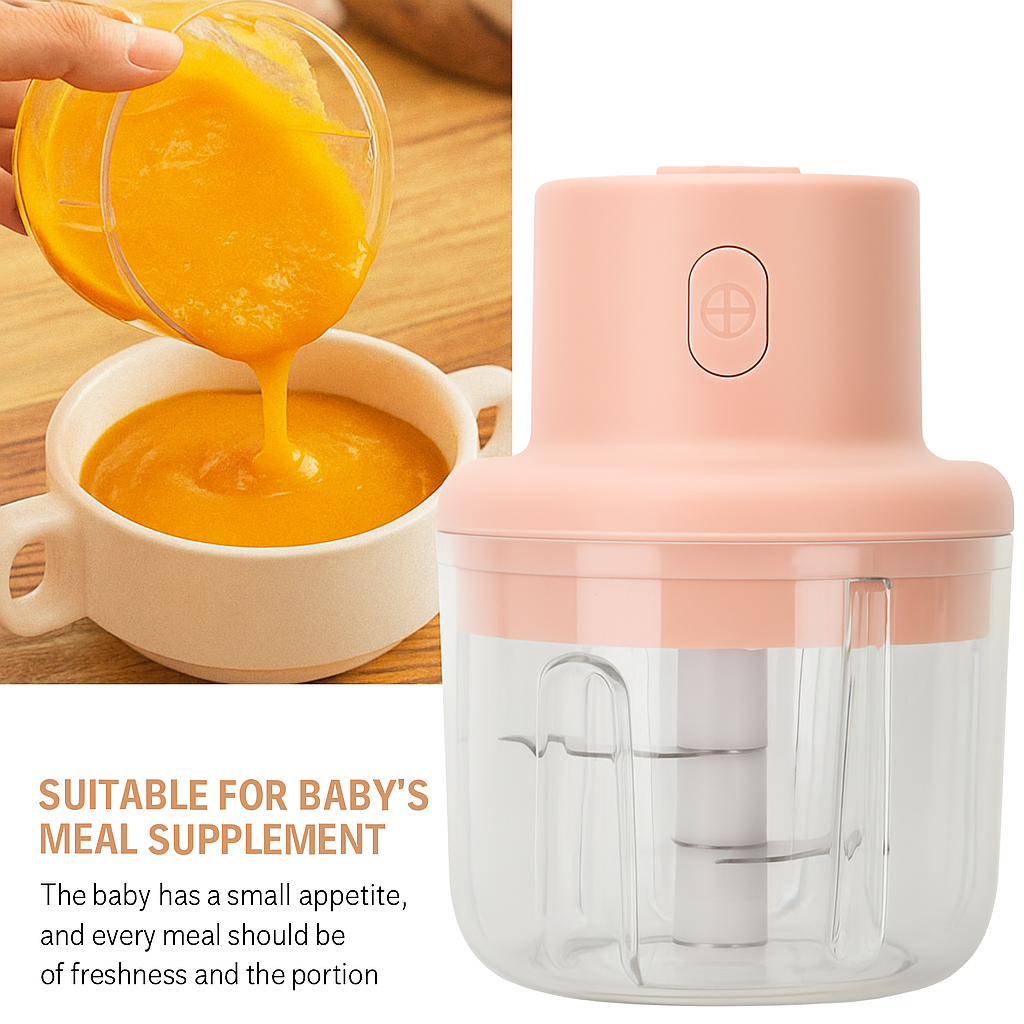 KolorFish Electric Mini Garlic Chopper 250ml Electric Vegetable Chopper